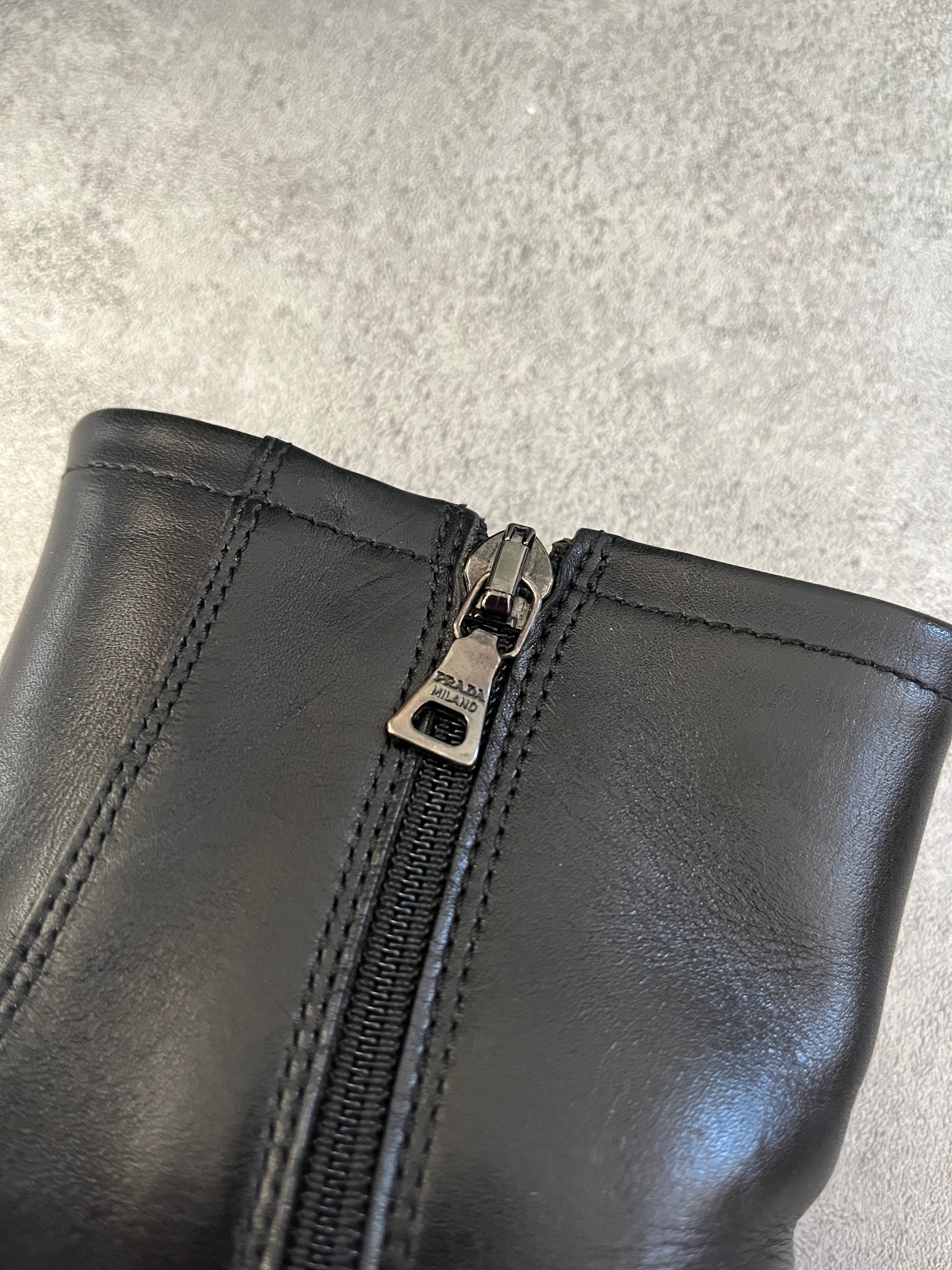 FW1999 Prada Ankle Vibram Leather Boots (40.5eu/us7.5) (40.5) - 7