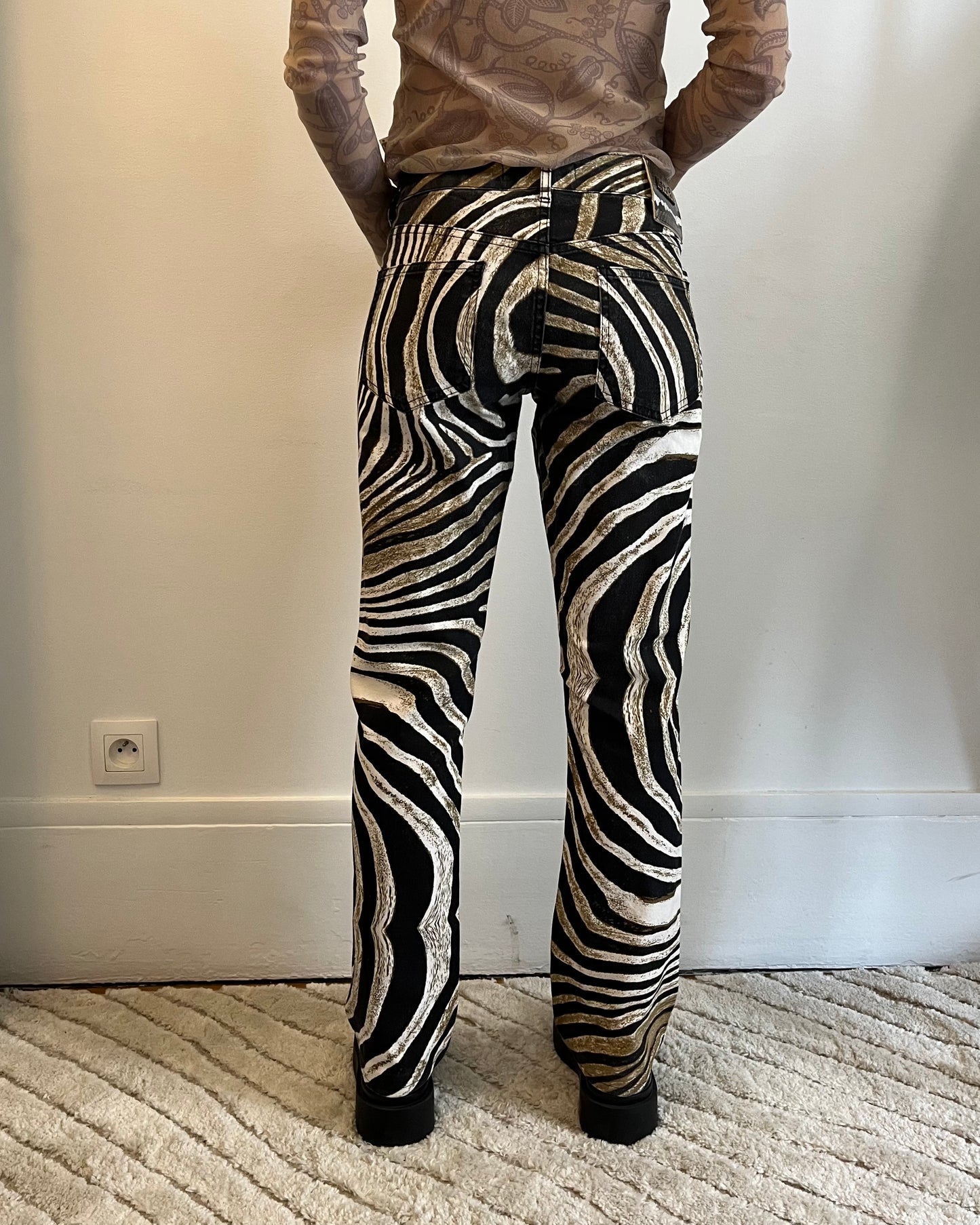 00s Just Cavalli Zebra pants (S)