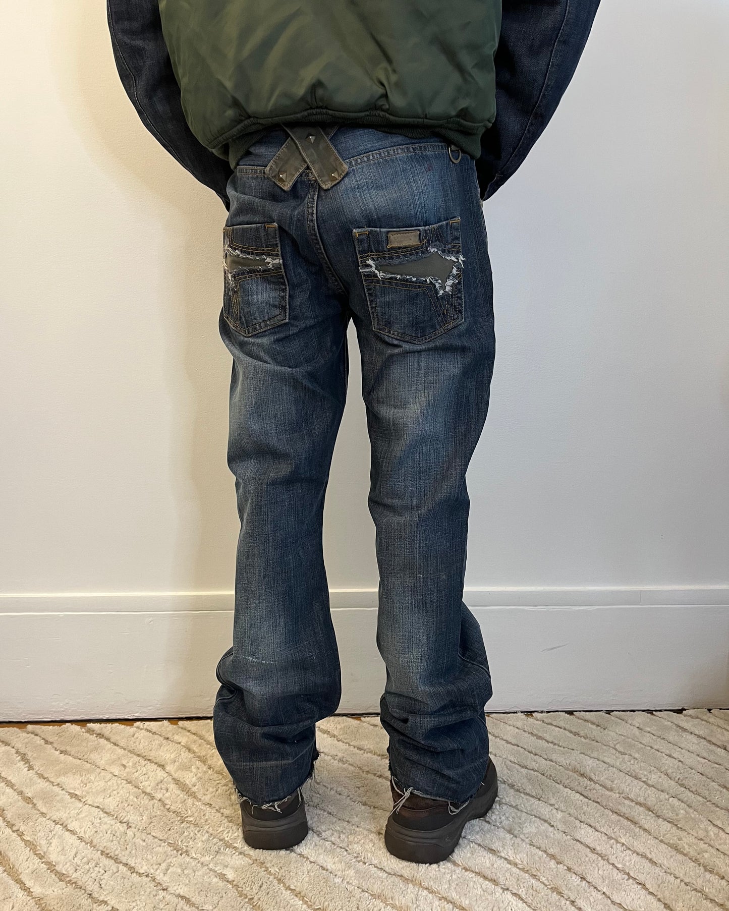 2004 Dolce & Gabbana Yoke Military Jeans (L)