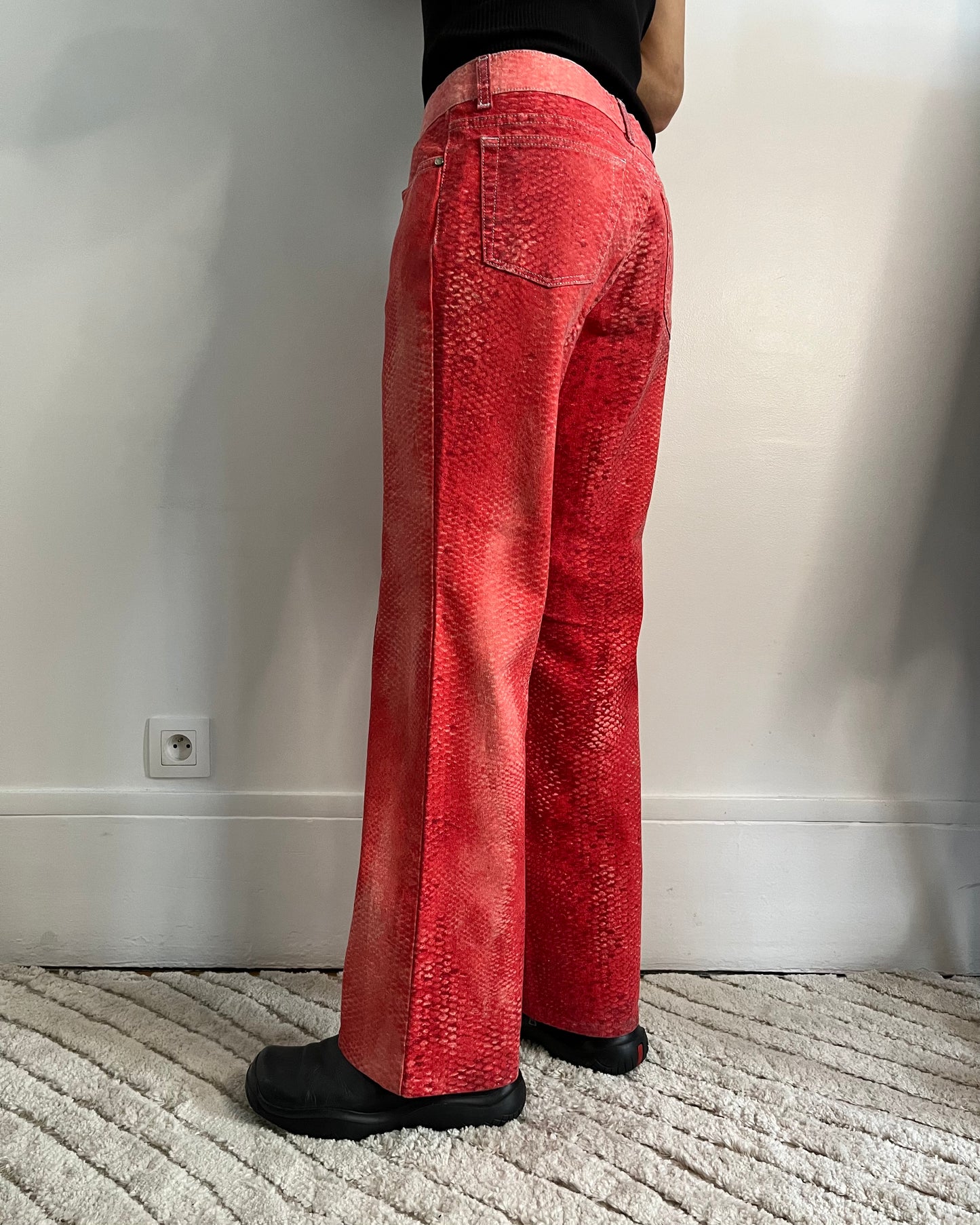 1998 Roberto Cavalli Chipped Python pants (S)