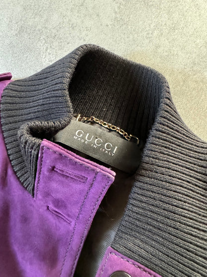 Gucci Purple Madonna Leather Jacket by Frida Giannini (S) - 7