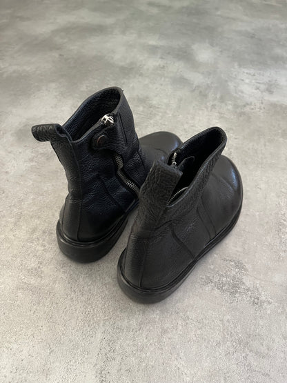 Rick Owens Rotary Zipped Leather Boots (42eu/us8.5)  (42) - 5