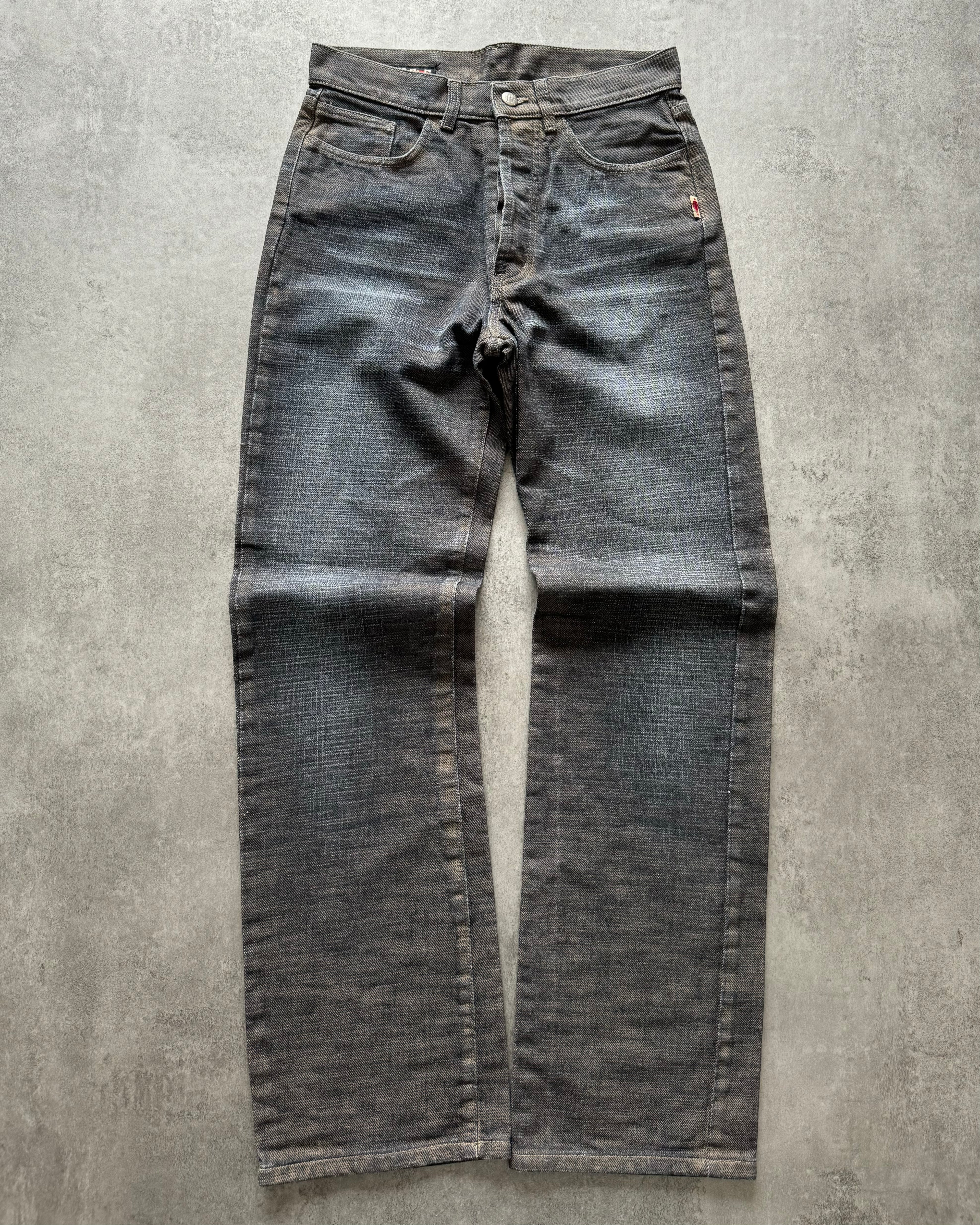2000s Jean Paul Gaultier Raw Reversed Denim Set (S) - 6