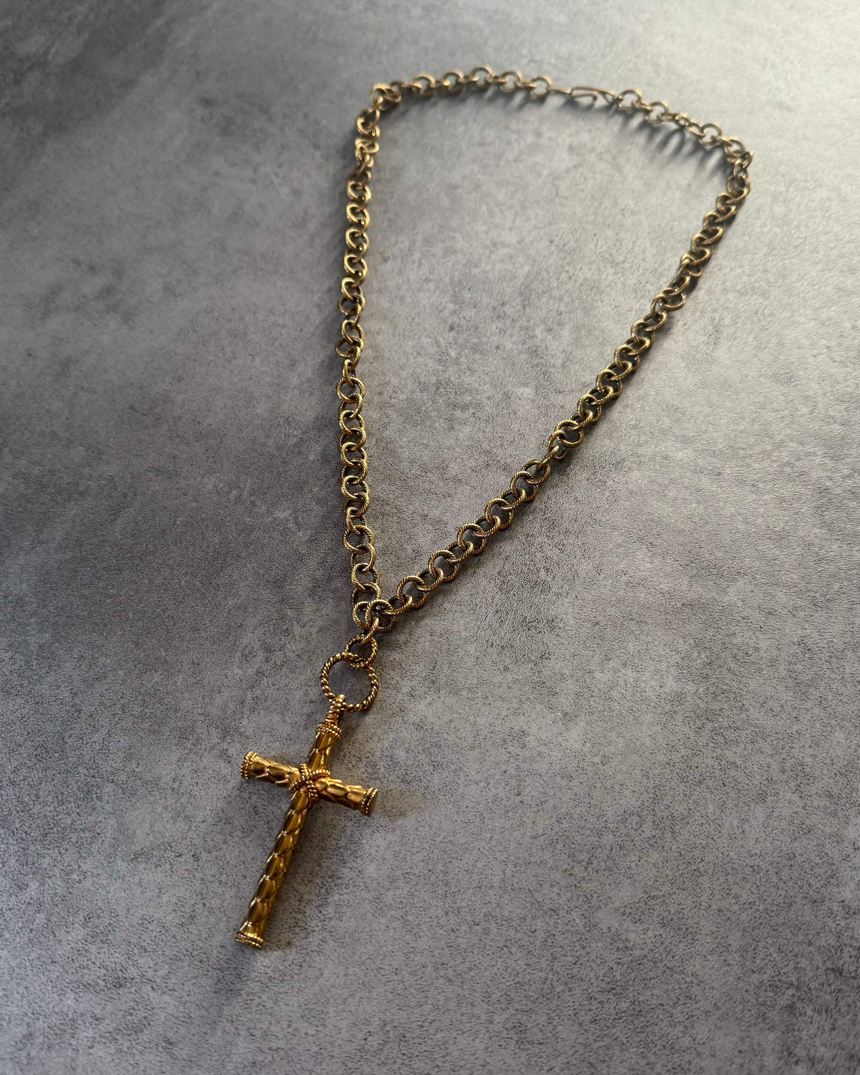 2000s Just Cavalli Royal Imperial gold necklace (OS) - 2