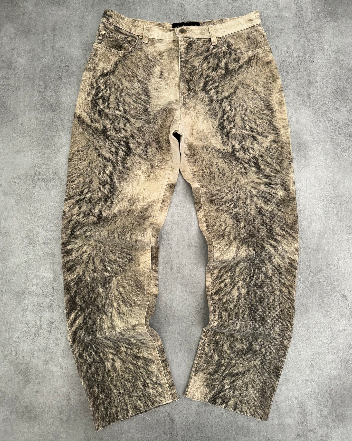 AW1999 Roberto Cavalli Heavy Animal Pants  (M) - 1