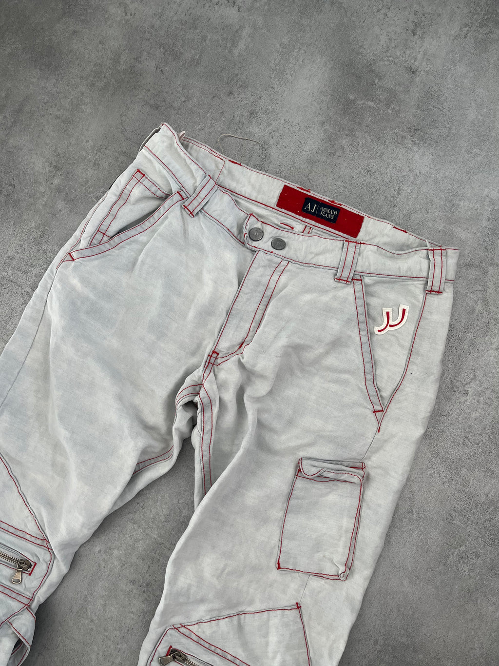 2000s Armani Bondage Cargo Pants (M) - 6