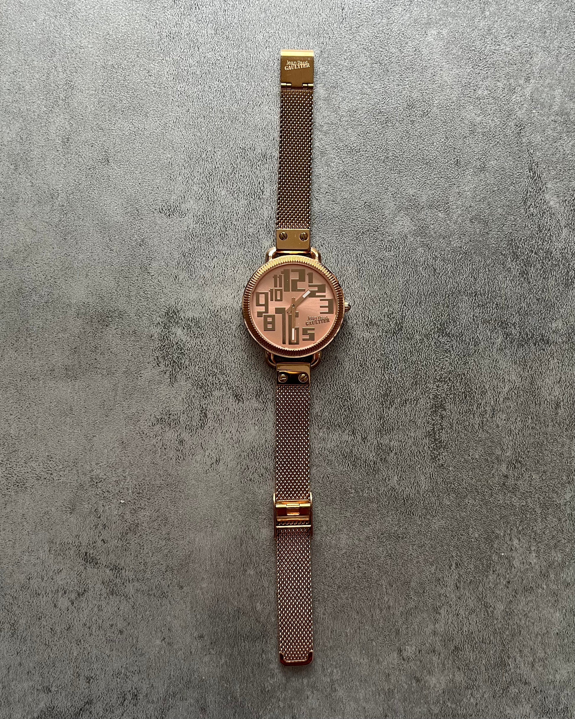 Jean Paul Gaultier Minimalistic Numerology Gold Watch (OS) - 2