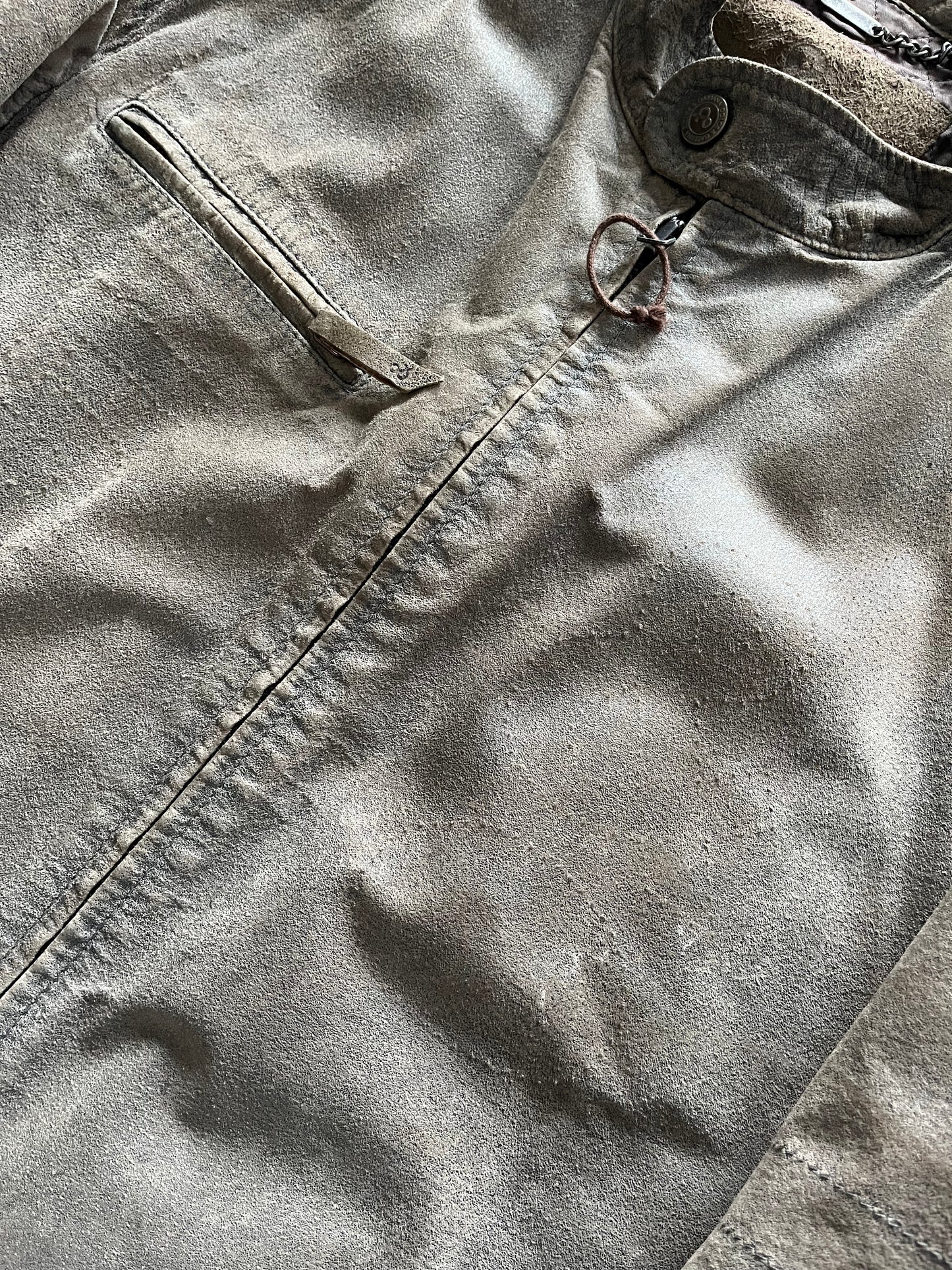 1990s Dolce & Gabbana Aero Brutalist Leather Jacket  (M) - 9