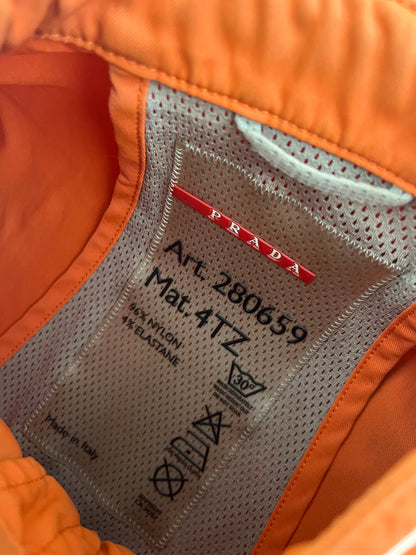 2000s' Prada Orange Nylon Jacket (XS) (XS) - 9