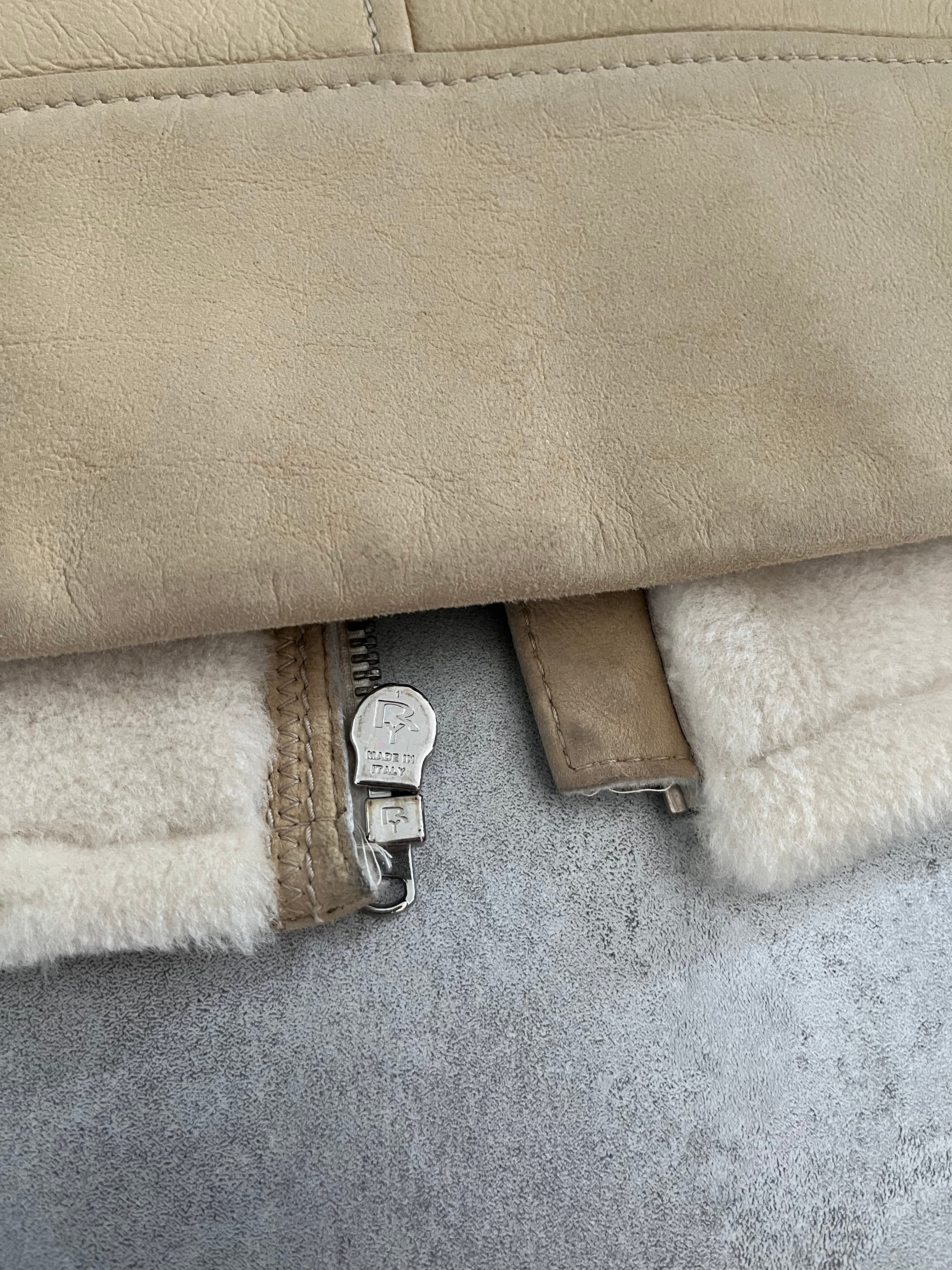 SS2004 Maison Martin Margiela 5 Zips Beige Jacket (XS) - 5