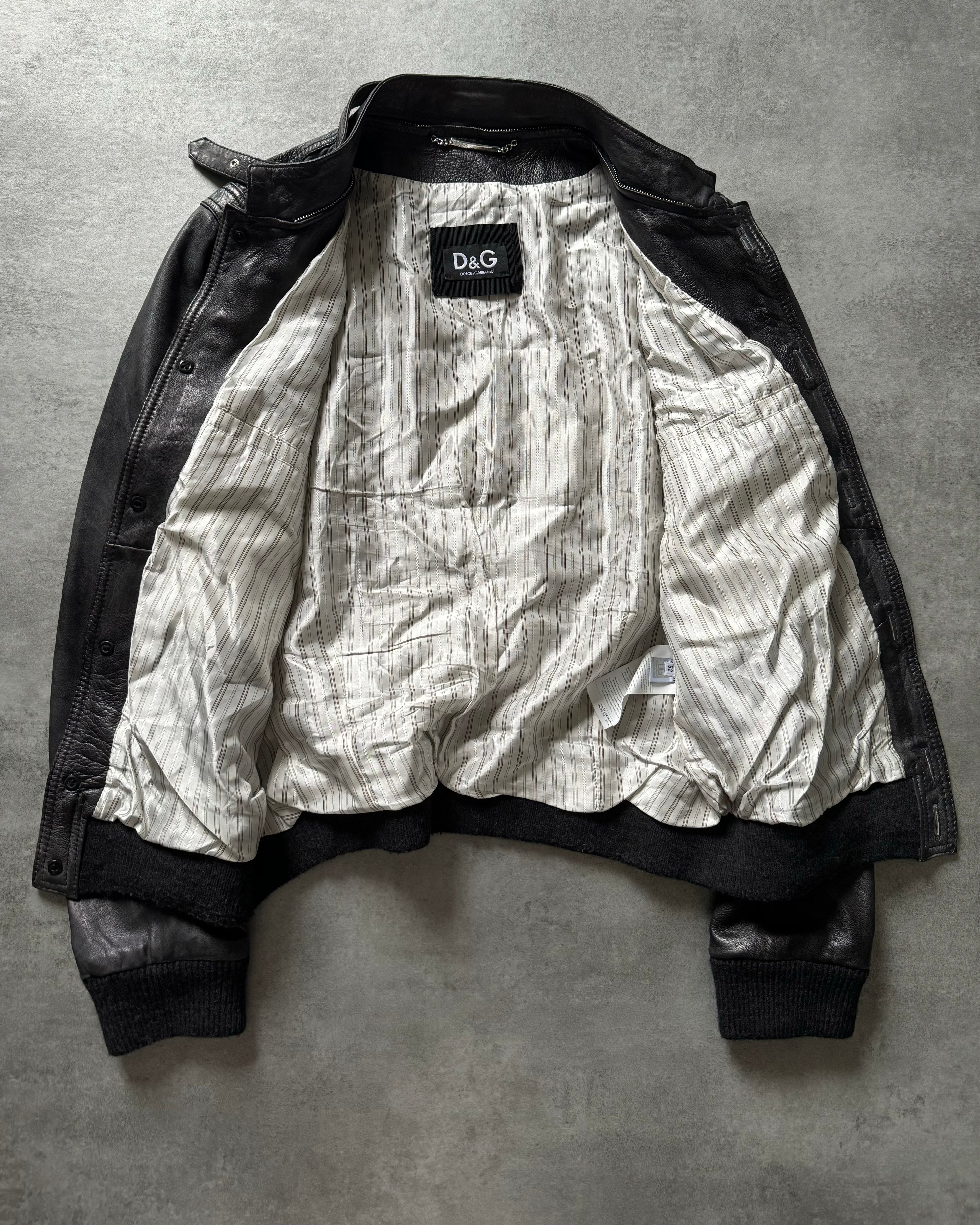 AW2007 Dolce & Gabbana Excellence Lamb Leather Jacket (L) - 6