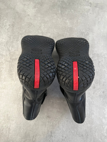 FW1999 Prada Ankle Vibram Leather Boots (40.5eu/us7.5) (40.5) - 6