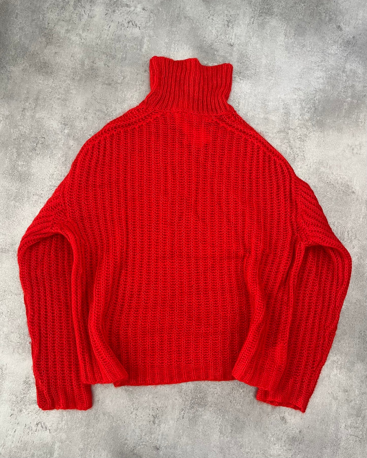 Marni Red Mohair Turtleneck  (S) - 2