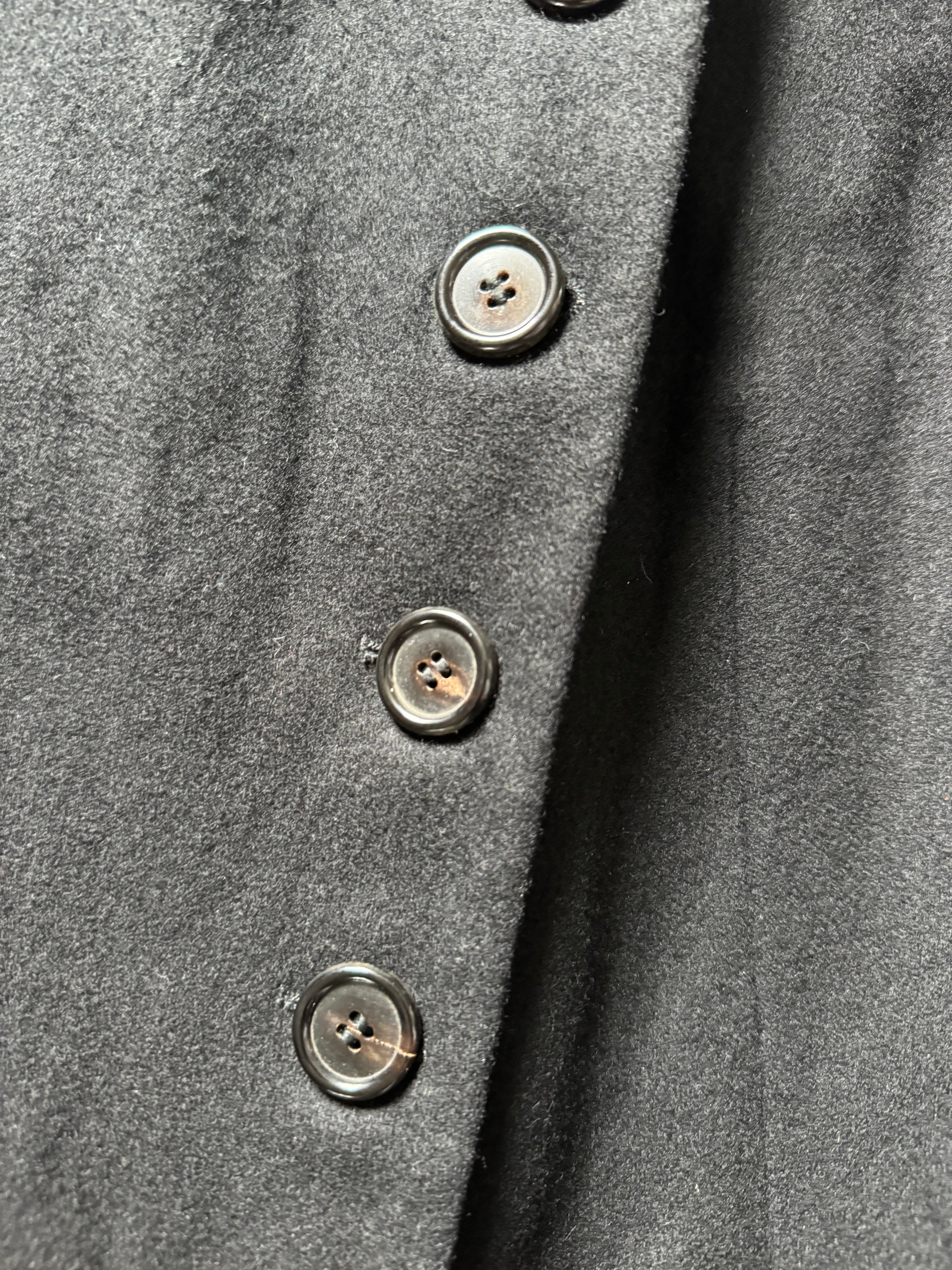 AW2009 Ann Demeulemeester Black Asymmetrical Wool Jacket  (XS) - 6