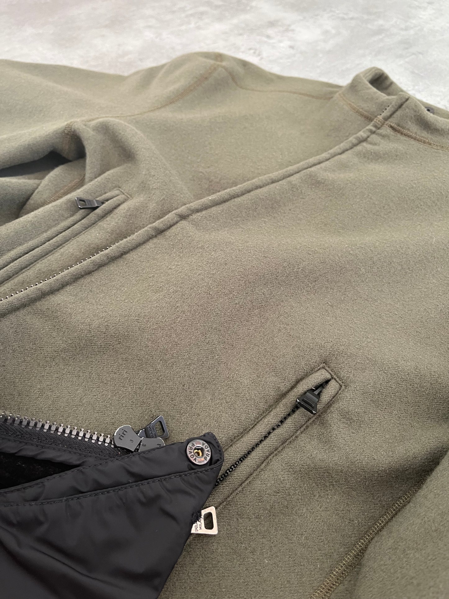 Prada Sport Outdoor Olive Zip-Up  (M) - 4