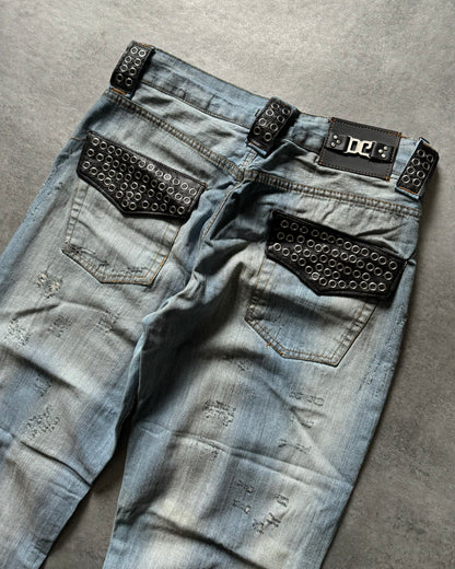 2000s Dolce & Gabbana Burn Rockstar Denim Jeans  (M) - 3