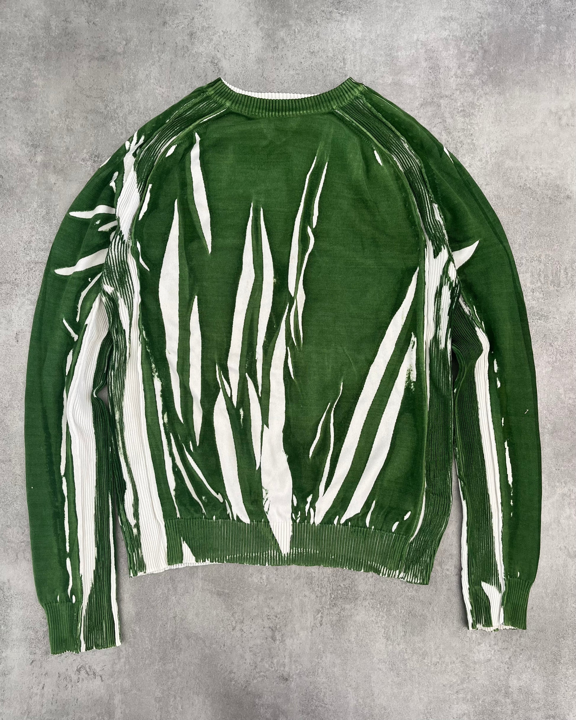 SS2006 Dolce & Gabbana Green Canvas Sweater (L) - 1