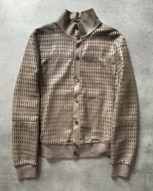 SS2013 Emporio Armani Net Lamb Leather Jacket (M) - 1