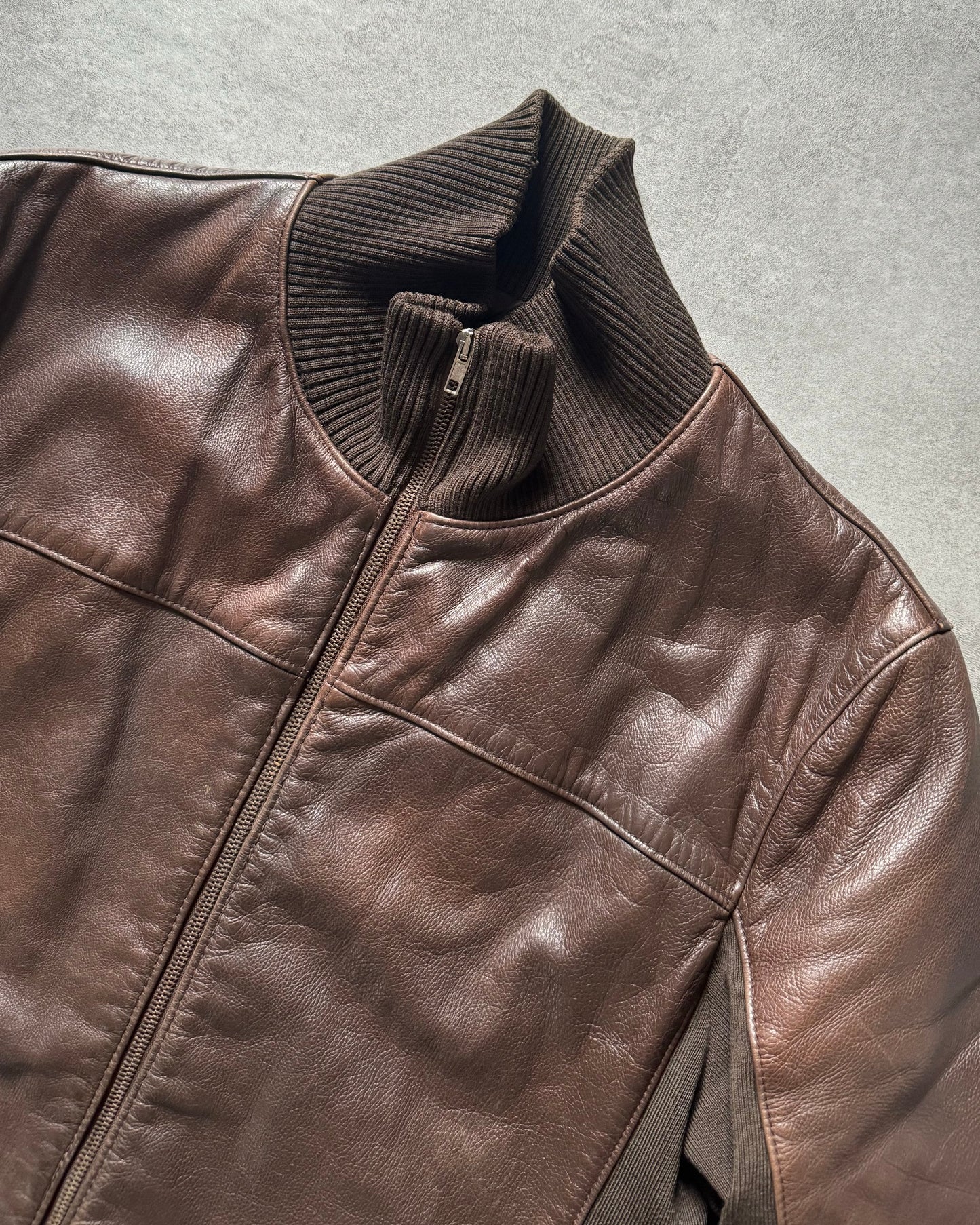 AW2007 Prada Hybride Italian Leather Jacket (L) - 4