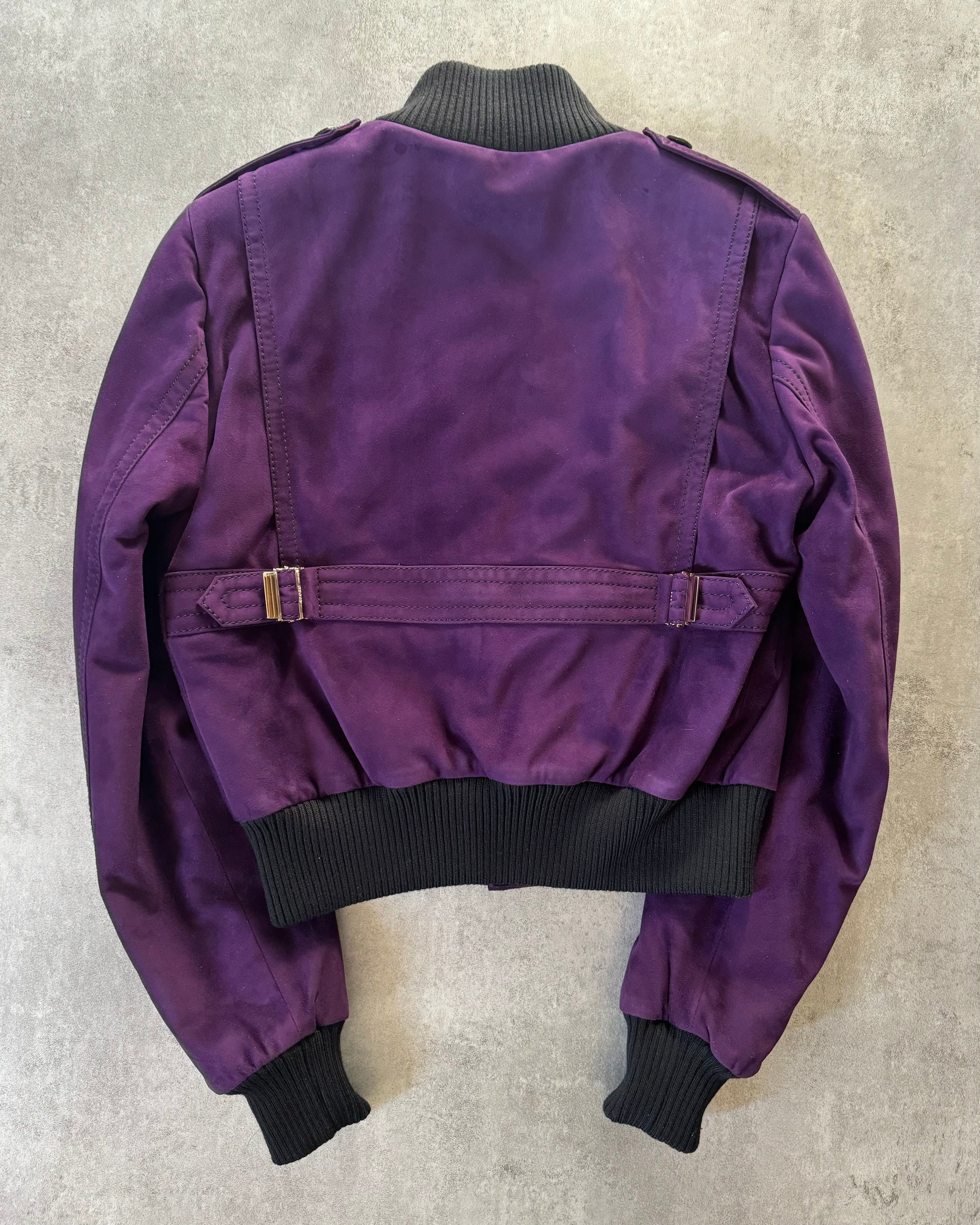 Gucci Purple Madonna Leather Jacket by Frida Giannini (S) - 2