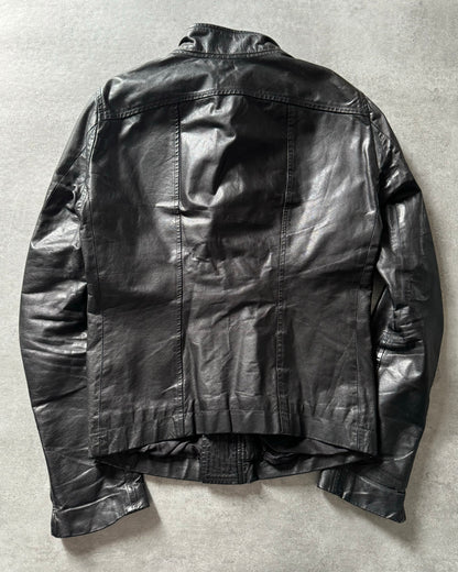 Rick Owens Biker Calf Leather Shadow Jacket (M) - 2