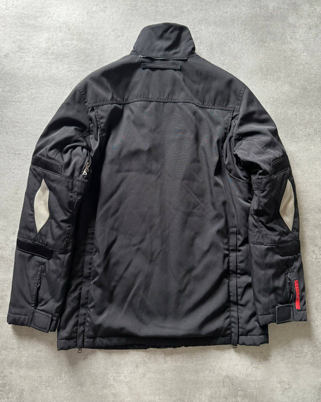 2000s Prada Sport Technical Modular Elbow Pad Padded Trench Jacket (L) - 2