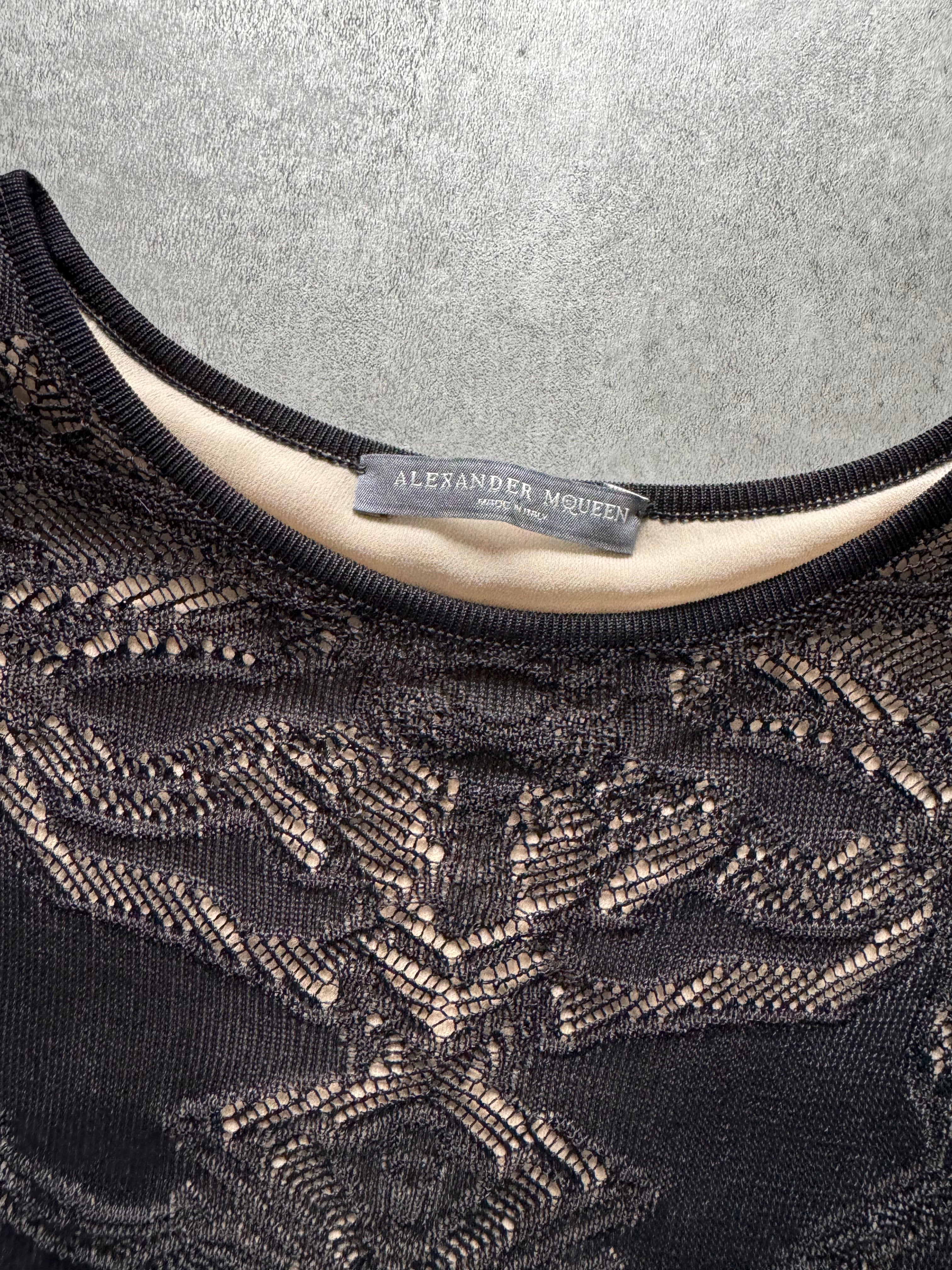 Alexander Macqueen Skeleton Engineered Lace Knee-Length (S) - 7