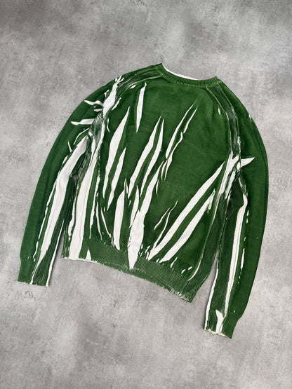 SS2006 Dolce & Gabbana Green Canvas Sweater (L) - 8