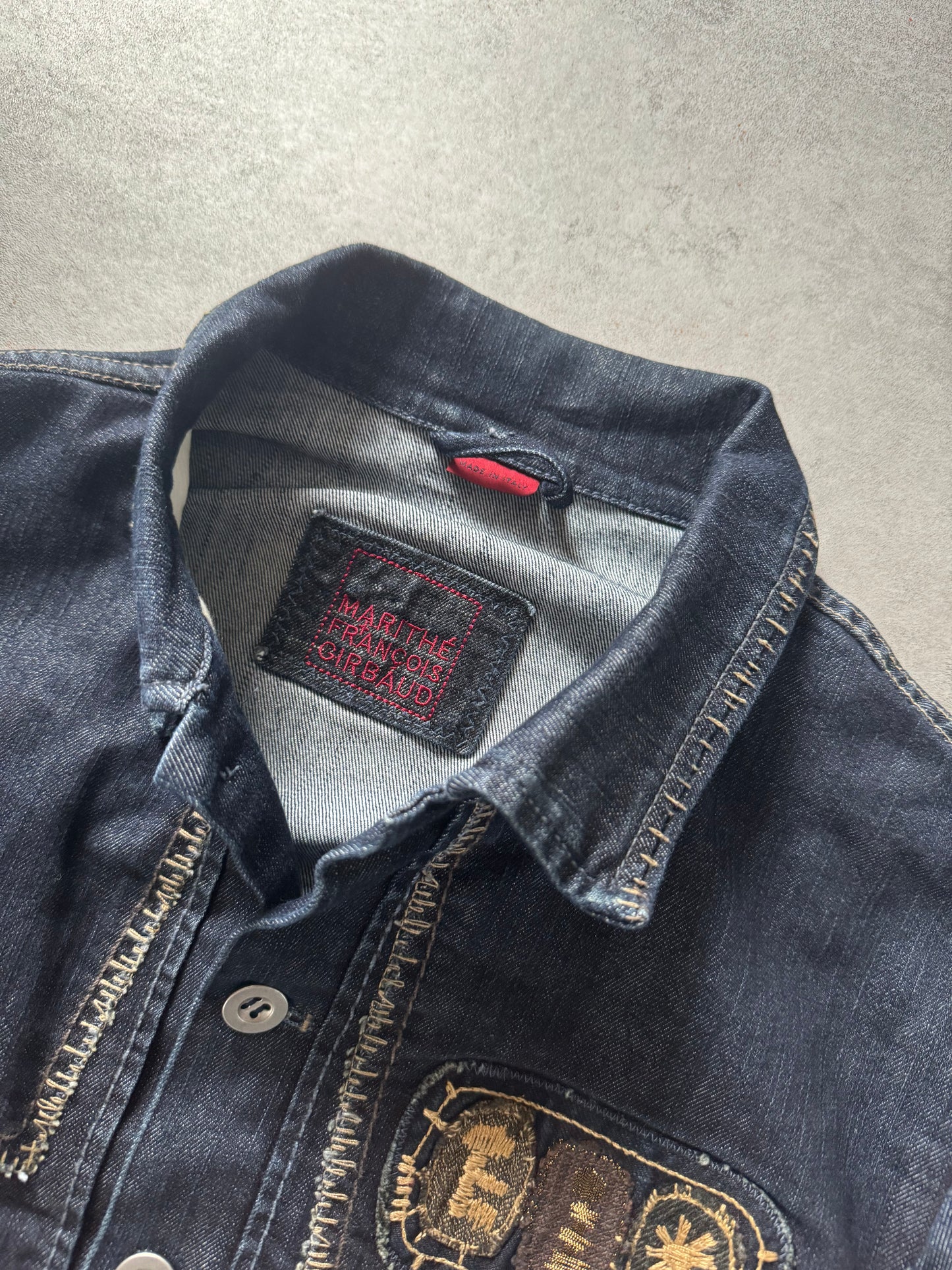 1990s Marithé + François Girbaud Patch Denim Jacket (L) - 6