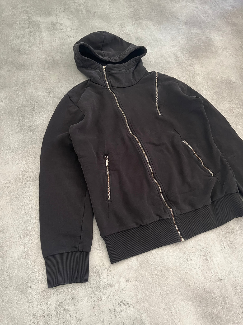 Daniele Alessandrini Underground Asymmetrical Zip Up (M) - 2