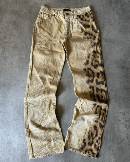 1990s Roberto Cavalli Jaguar Expansion Calm Pants (S) - 1