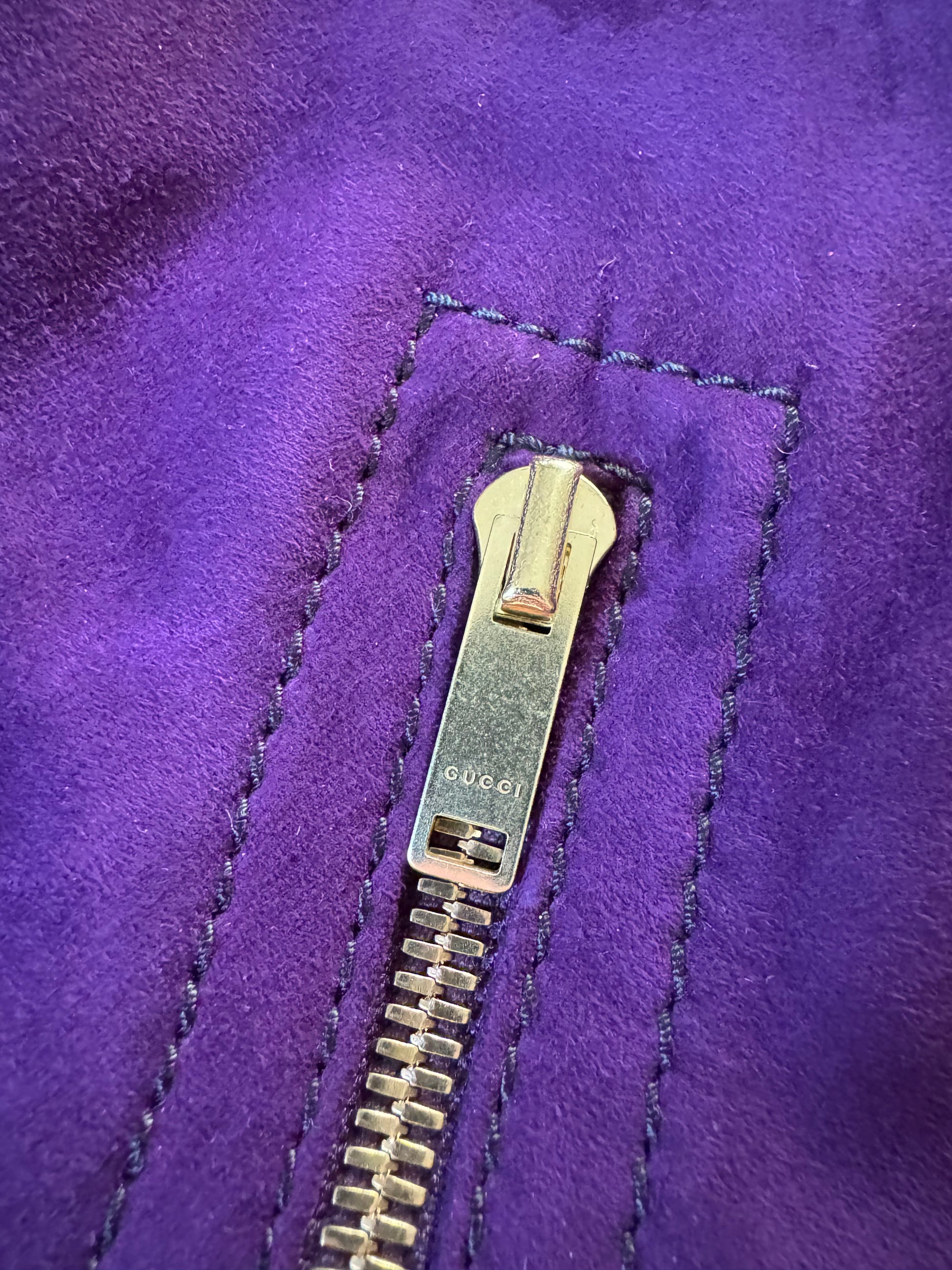 Gucci Purple Madonna Leather Jacket by Frida Giannini (S) - 8