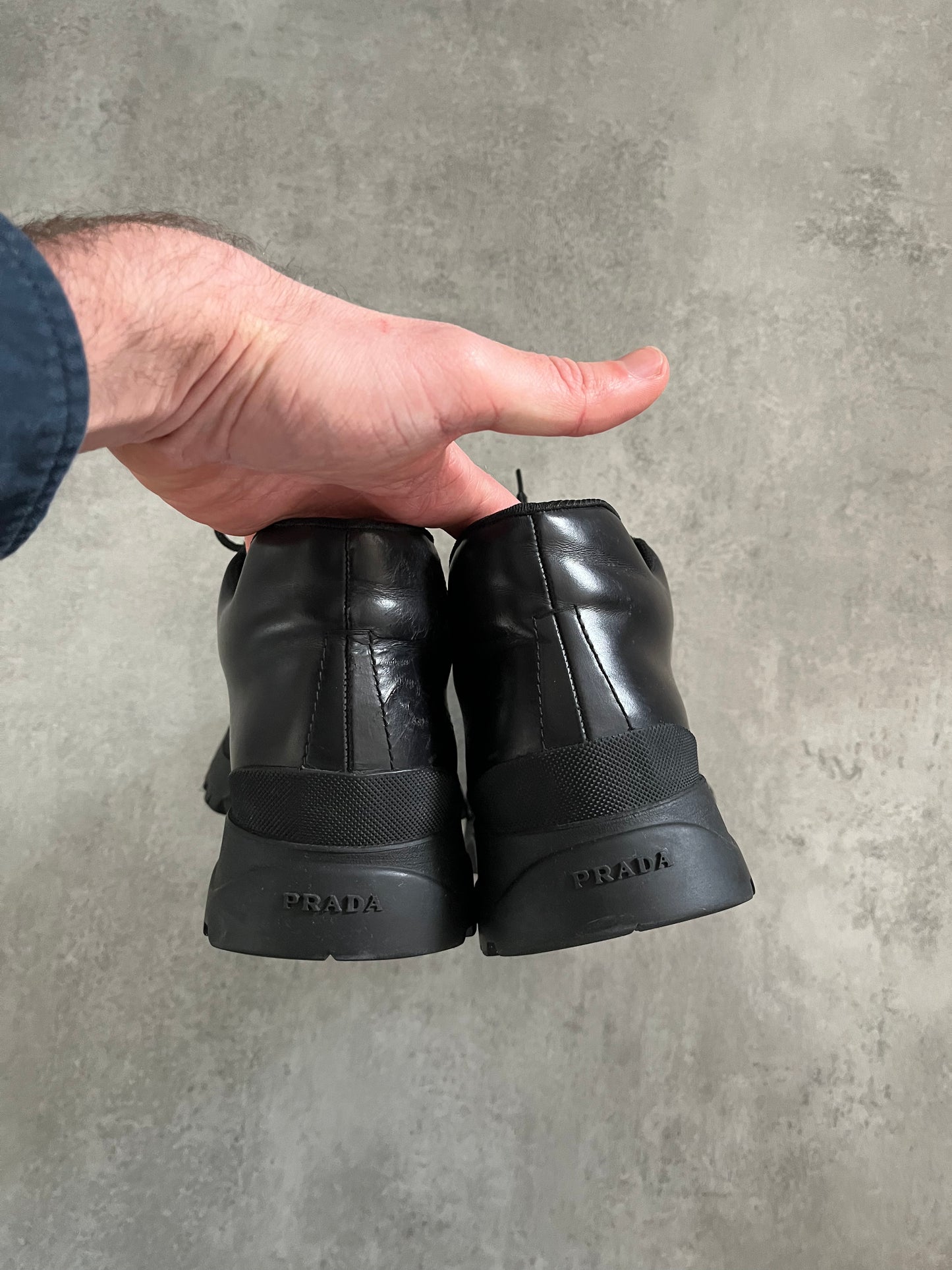 AW1999 Prada Vibram Leather Boots (41) - 9