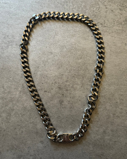 Dolce & Gabbana Silver Steel Chain Necklace (OS) - 1