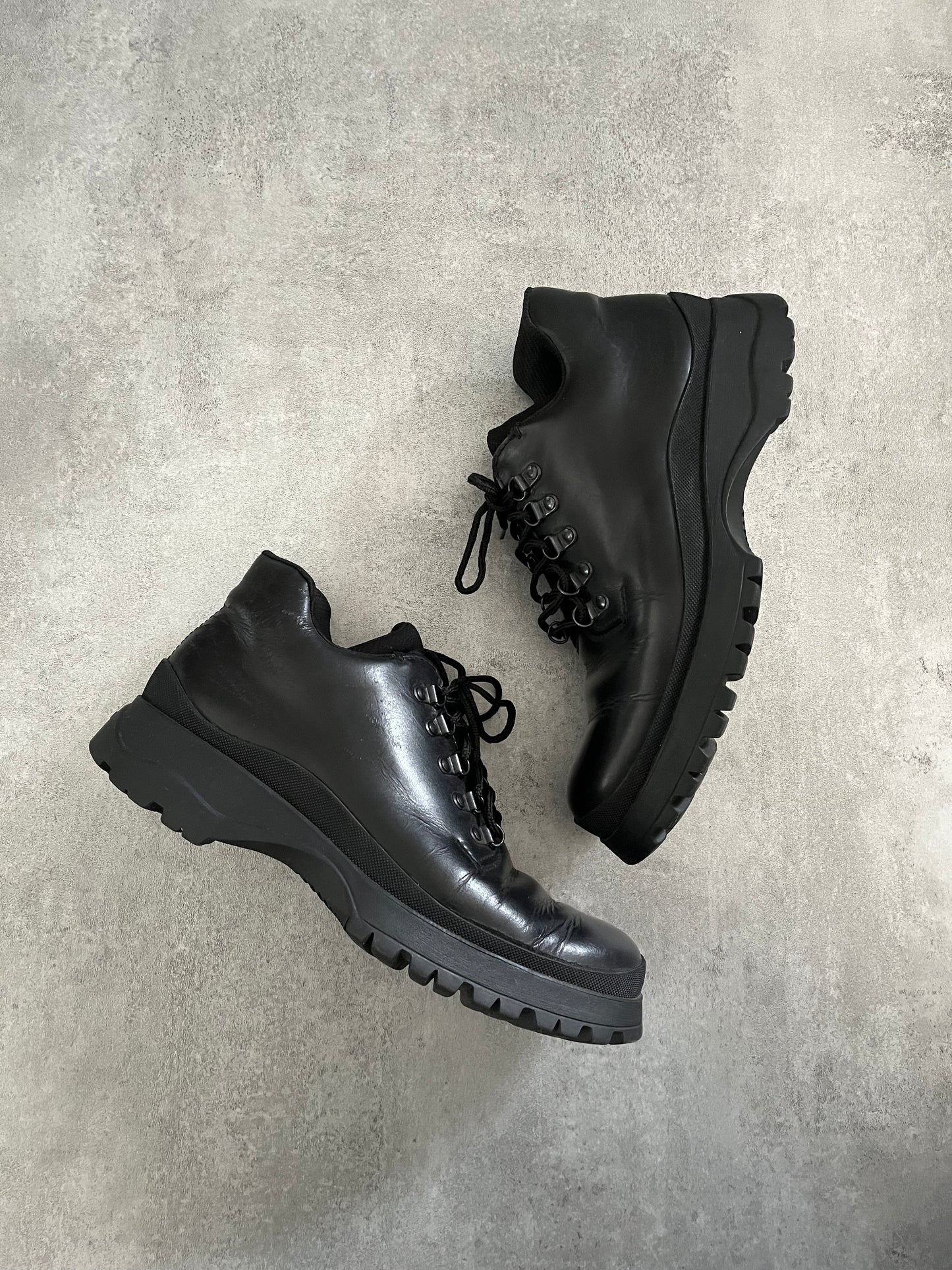 AW1999 Prada Vibram Leather Boots (41) - 4