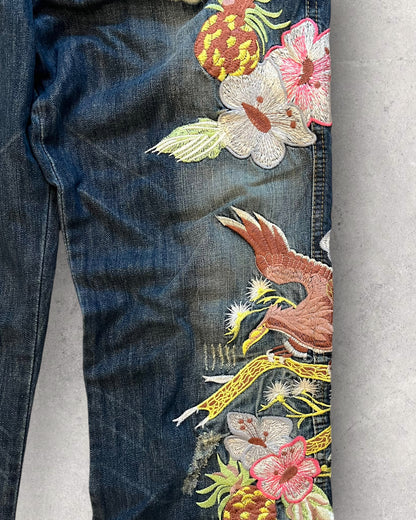 SS06 Dolce &amp; Gabbana 夏威夷牛仔长裤 (M) 