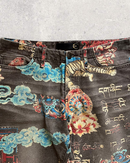 2000 Just Cavalli Japanese Fantasy World Pants (L)