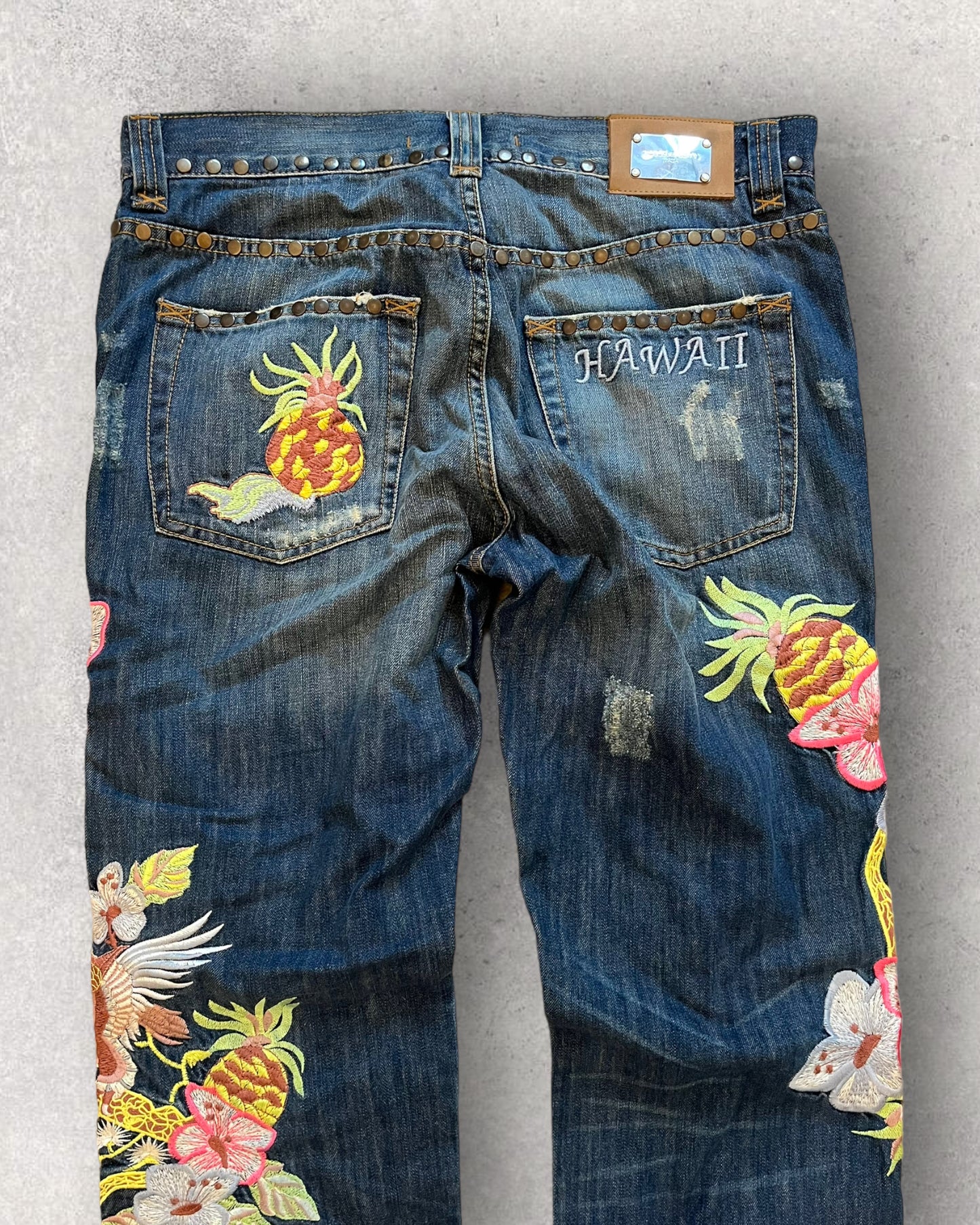 SS06 Dolce & Gabbana Hawai Denim Pants (M)