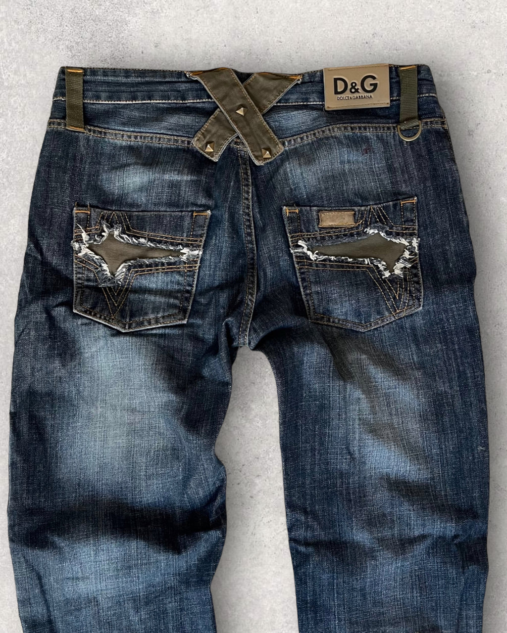 2004 ドルチェ＆ガッバーナ ヨーク ミリタリー ジーンズ (L)