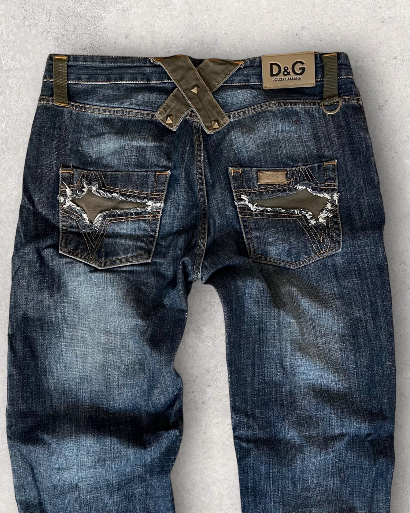 2004 ドルチェ＆ガッバーナ ヨーク ミリタリー ジーンズ (L)