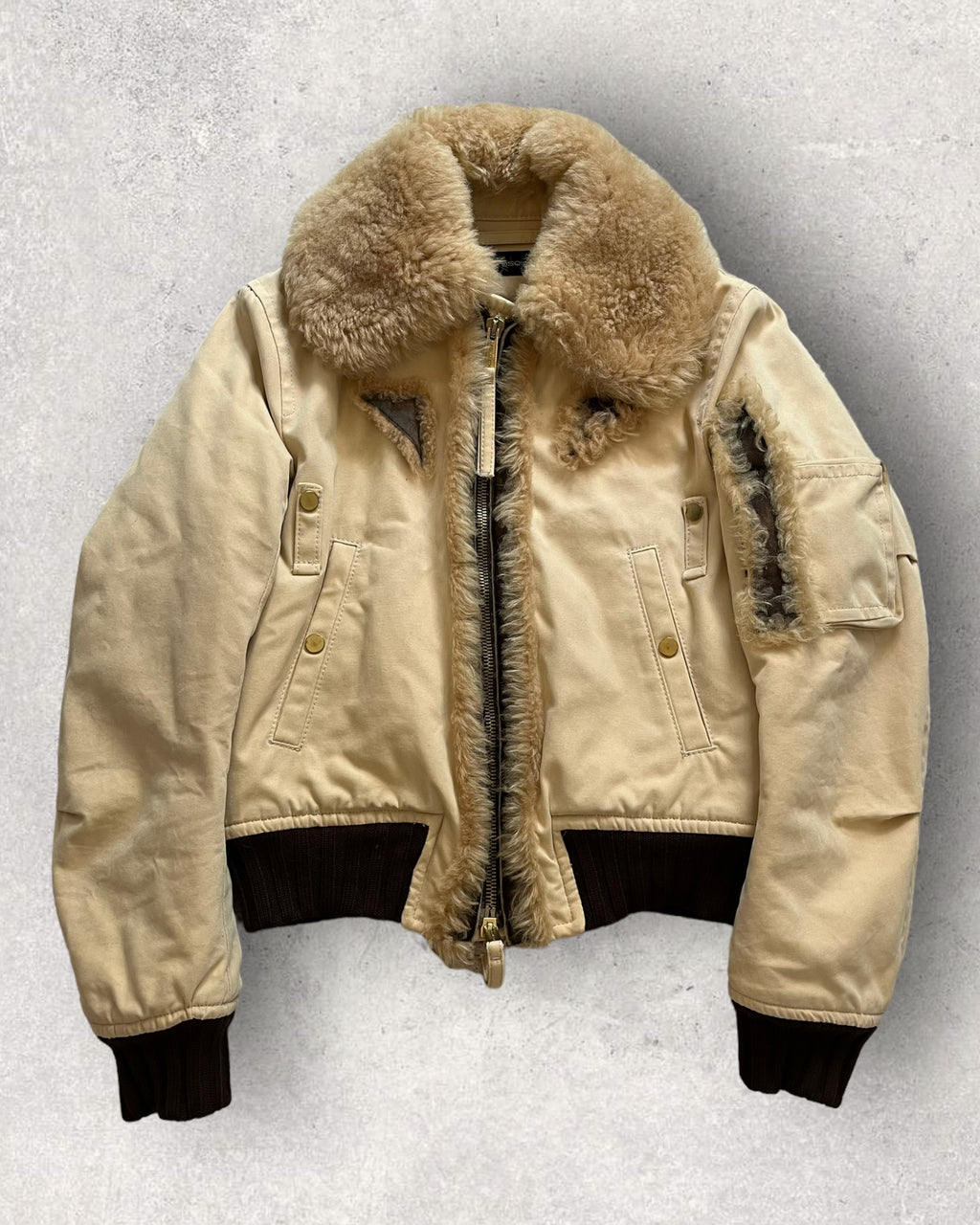 00s DSQUARED2 ファーノースジャケット(S/M)