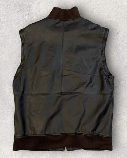00s Dolce & Gabbana Leather Jacket with Detachable Arms (L)