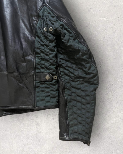 90s Armani Technical Leather Jacket (M)