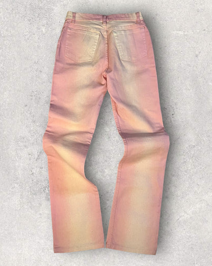 00 年代 Cavalli 褪色粉色长裤 (XS)