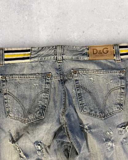 00 年代 Dolce &amp; Gabbana 仿旧牛仔裤 (L)