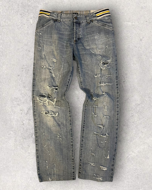 00s Dolce & Gabbana Distressed Jeans (L)