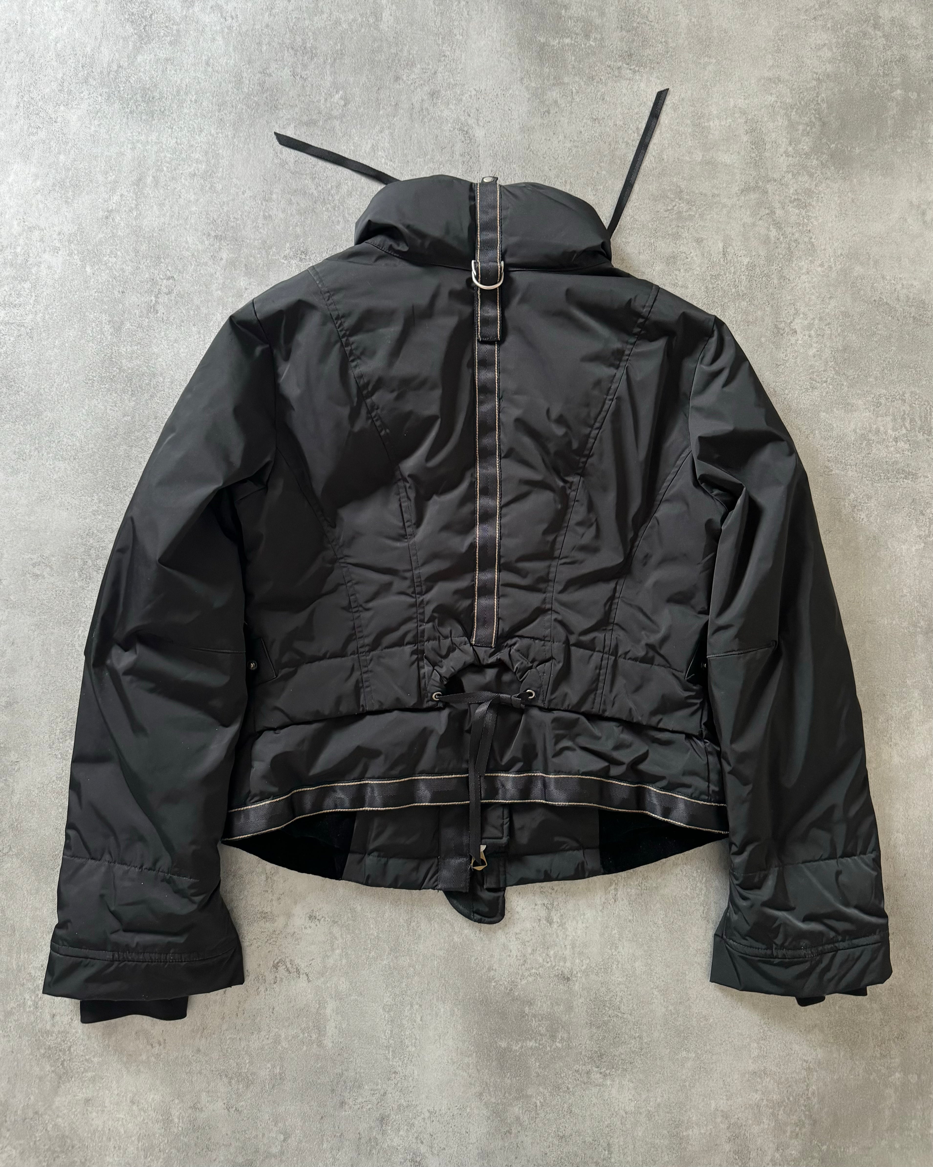 MARITHE FRANCOIS GIRBAUD ブルゾン archive 2000s Marithé + François Girbaud Black Archive Bondage Jacket (S