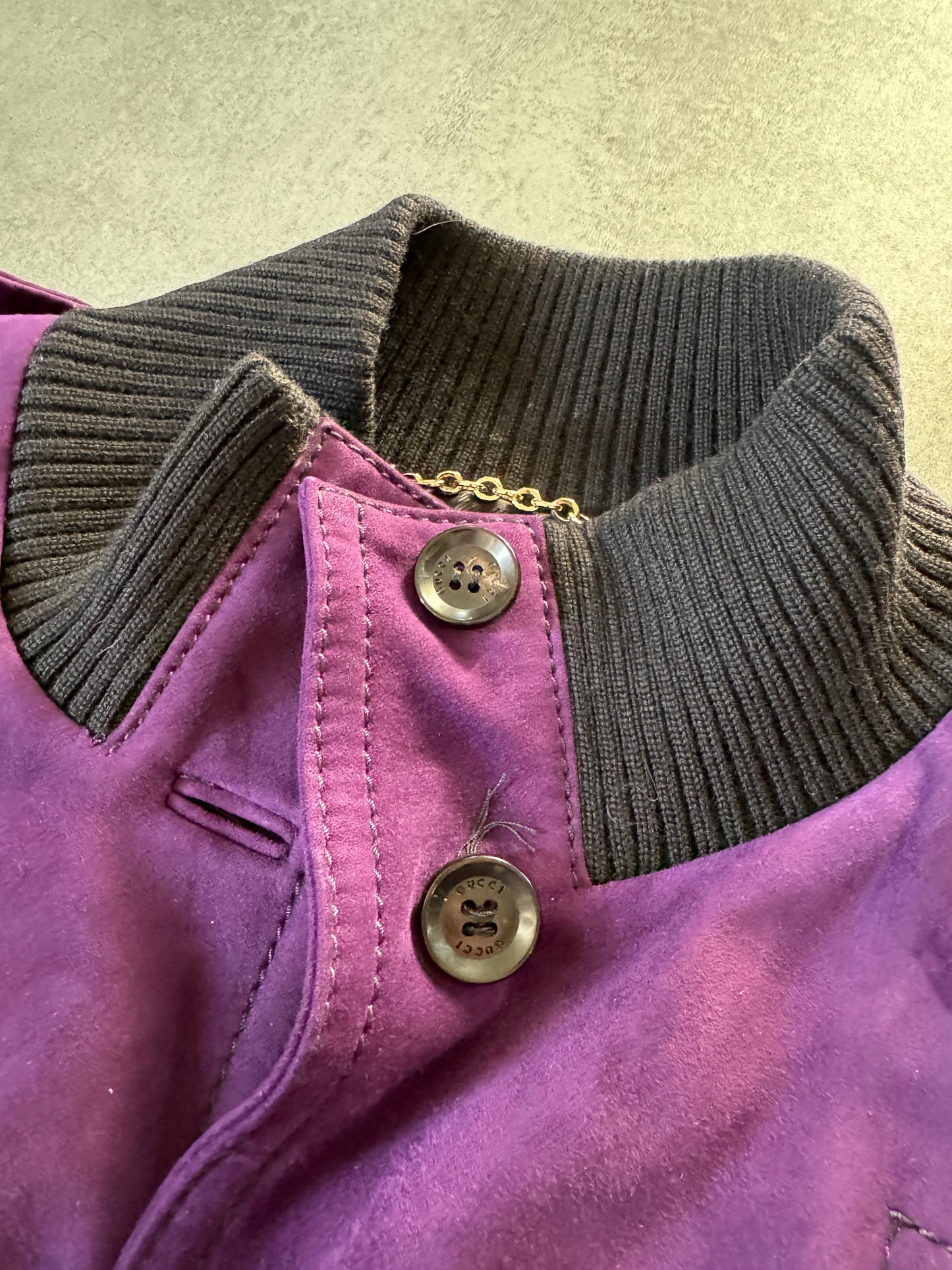 Gucci Purple Madonna Leather Jacket by Frida Giannini (S) - 9