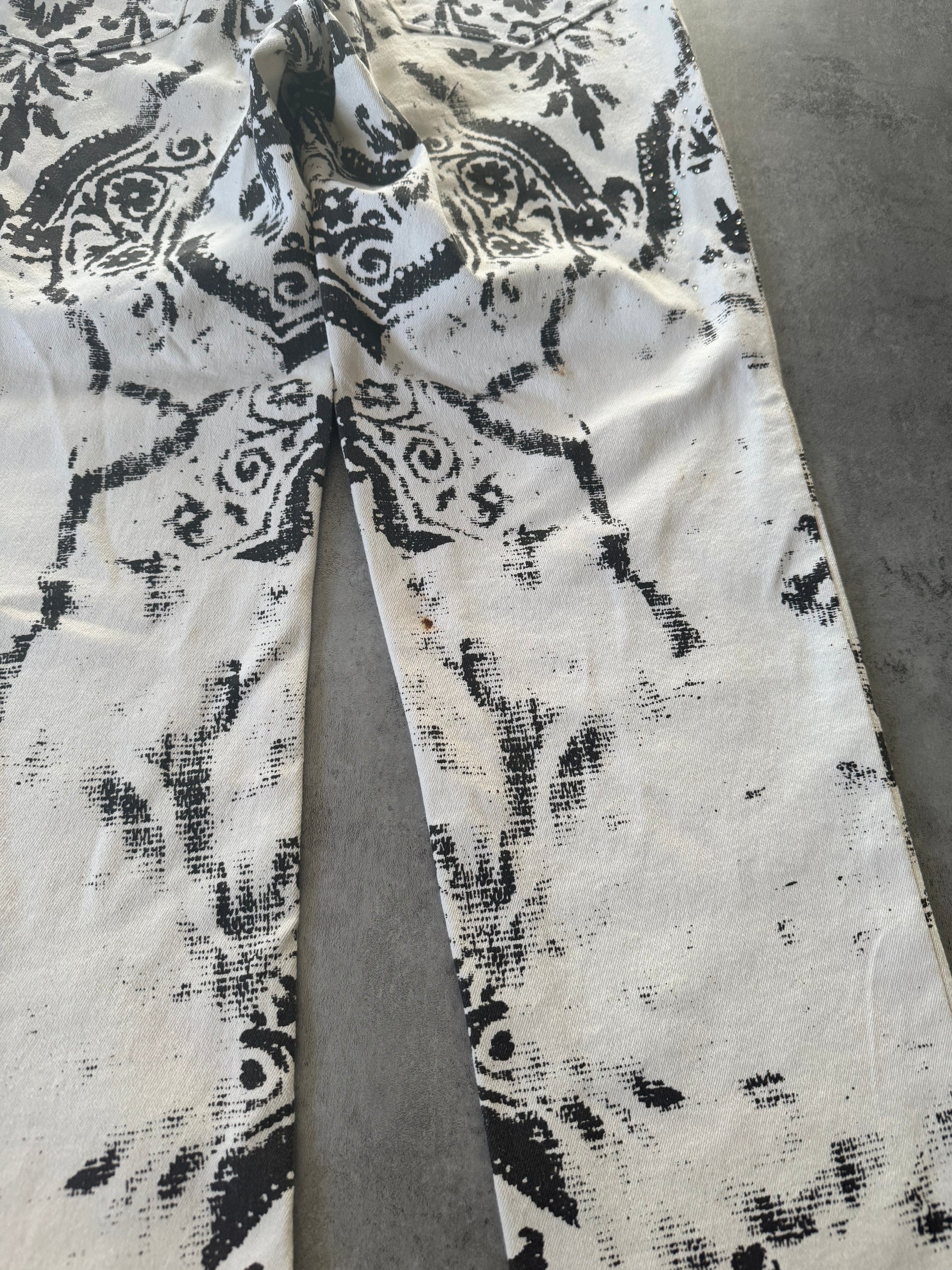 1990s Roberto Cavalli Royal Arabic Mozaic Pants (S) - 5