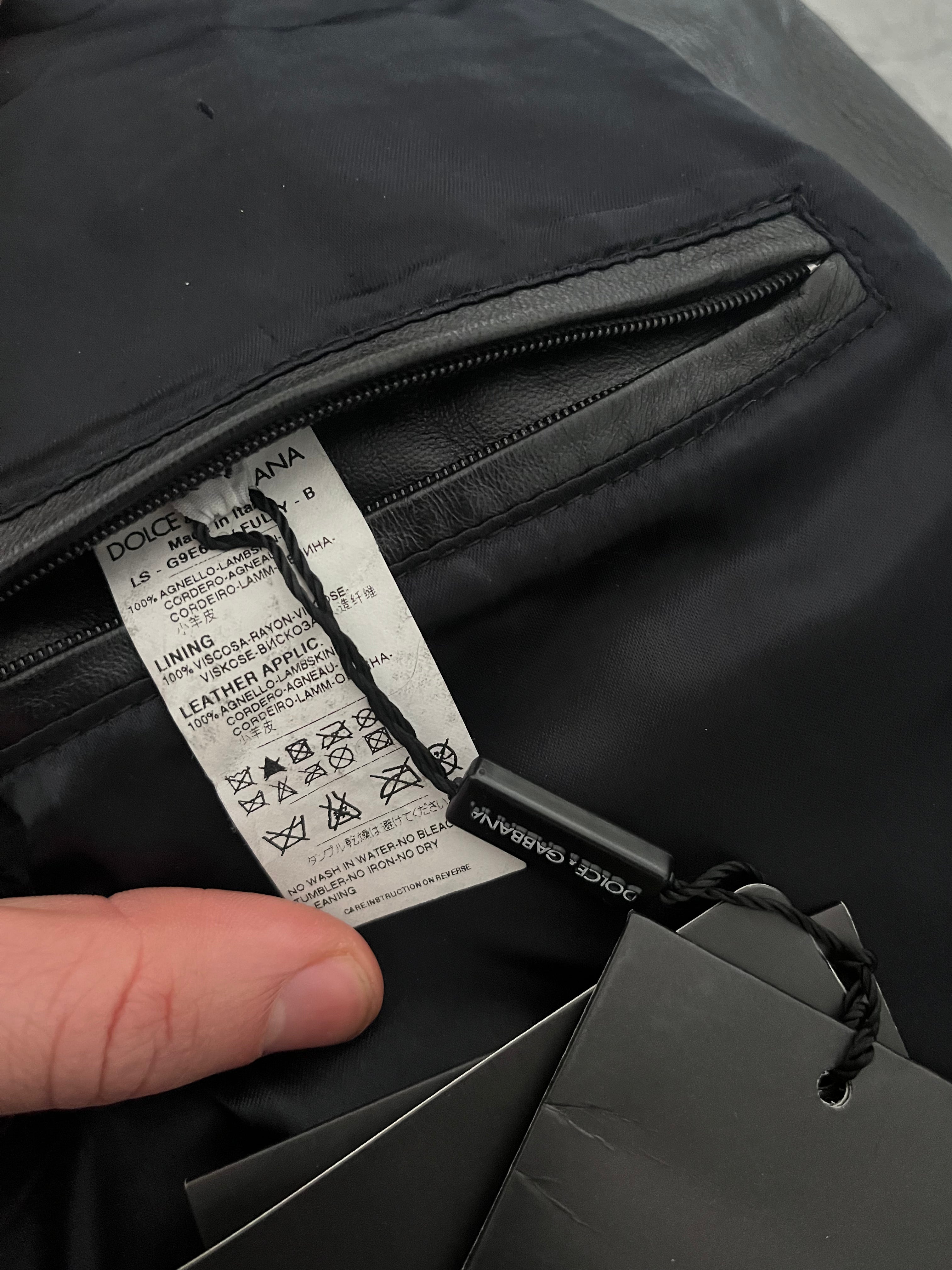 AW2018 Dolce & Gabbana Multi Zips Alpha Leather Jacket (XL) - 5